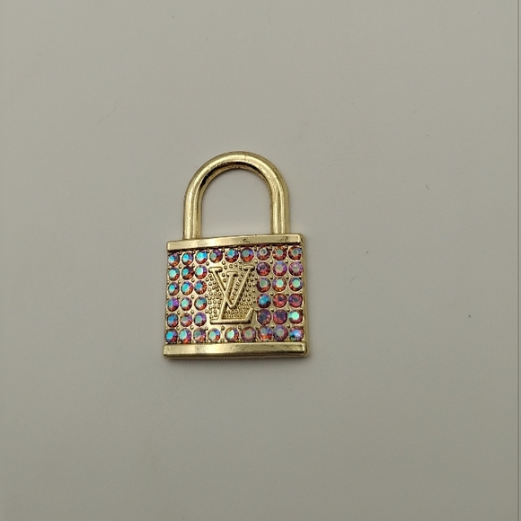 Louis Vuitton Rainbow Rhinestone  Authentic Lock Pendant - Picture 4 of 7